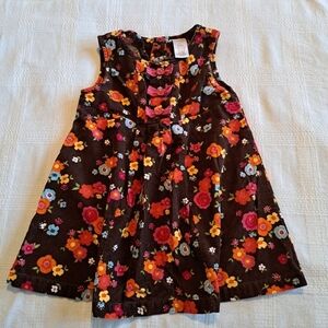 Gymboree girls size 2T Woodland Friends line corduroy jumper dress